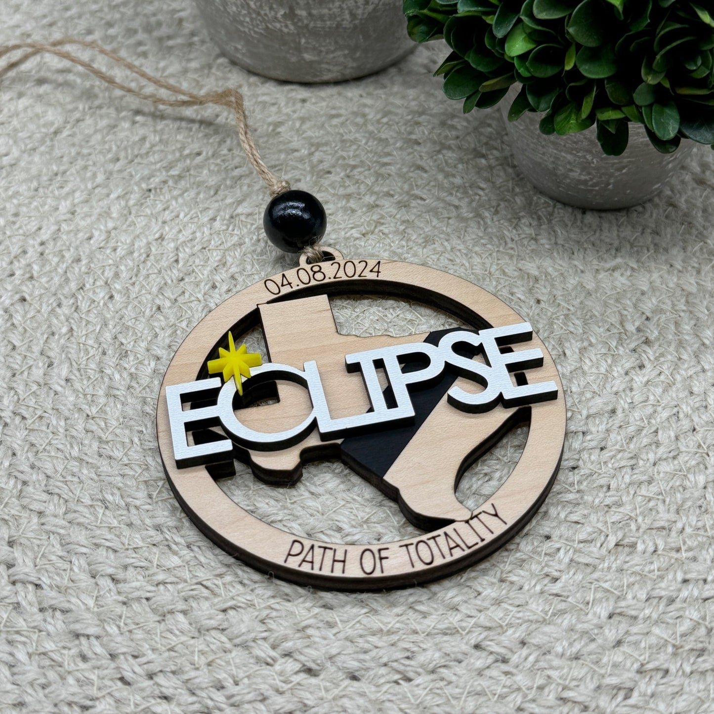 Texas Path of Totality Ornament