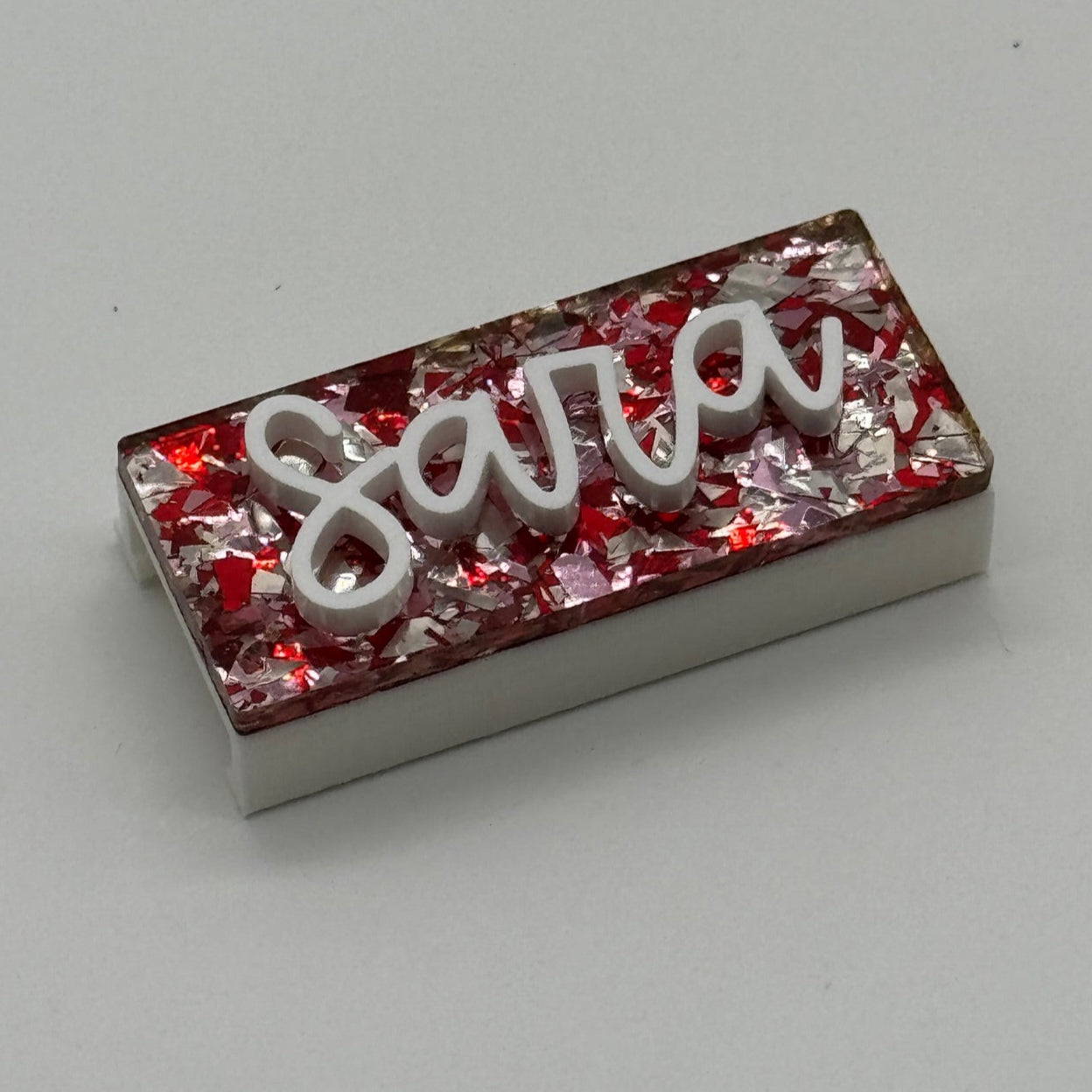 Sweetheart Confetti name tag
