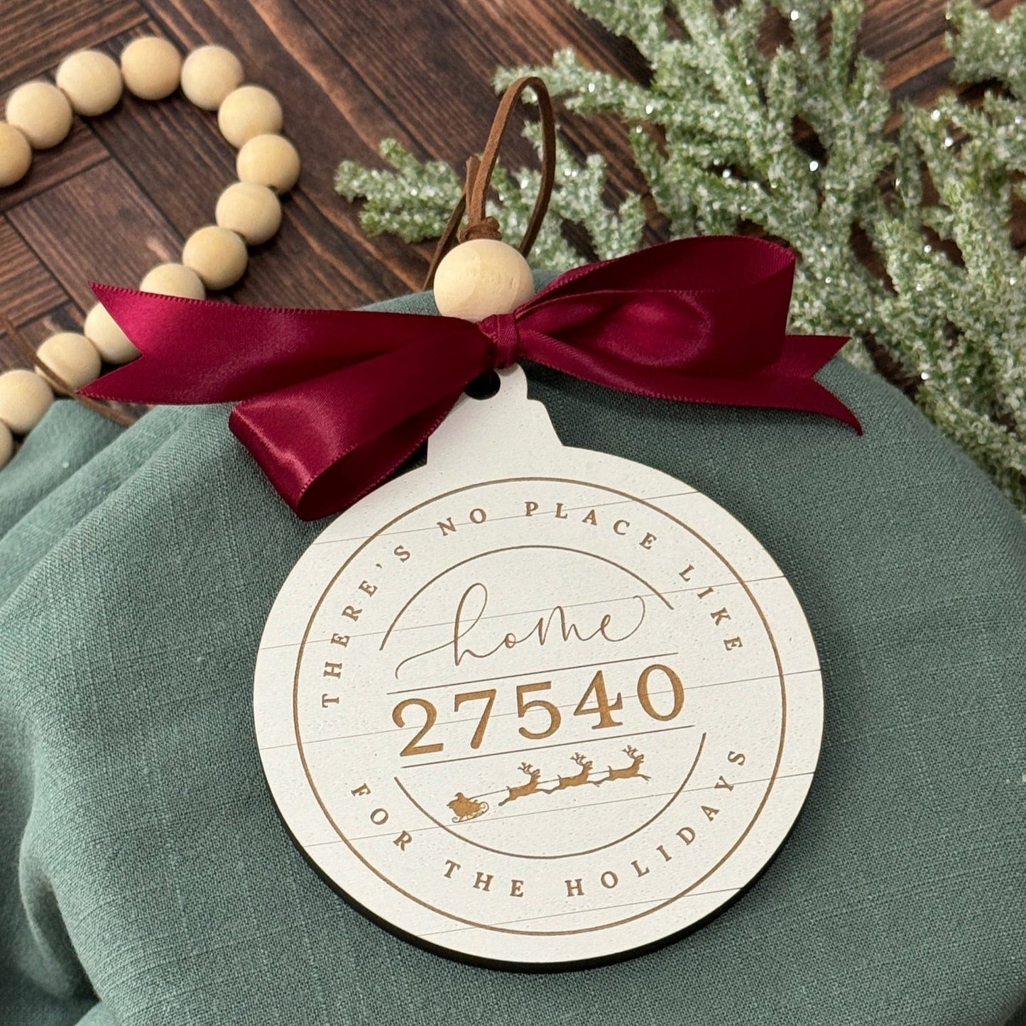 Shiplap Zip Code Ornament