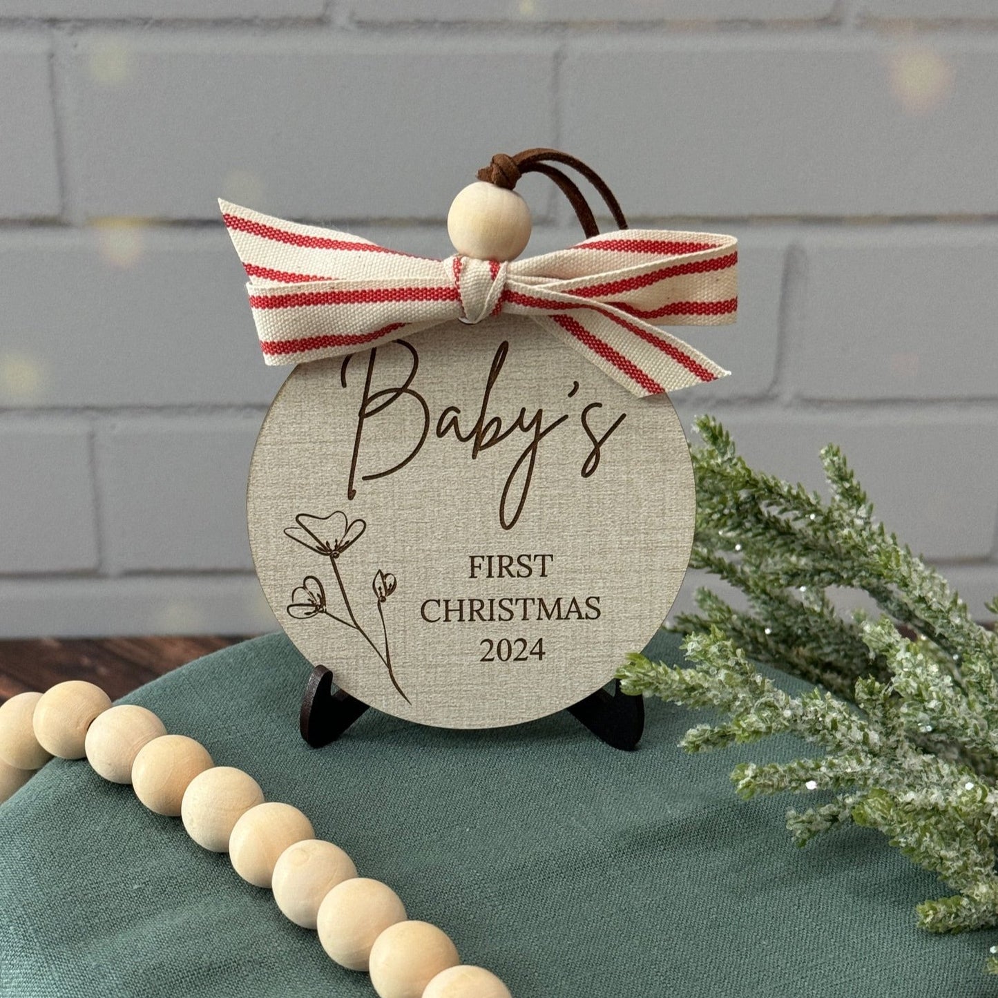 Baby's First Christmas Ornament - 2 Designs!