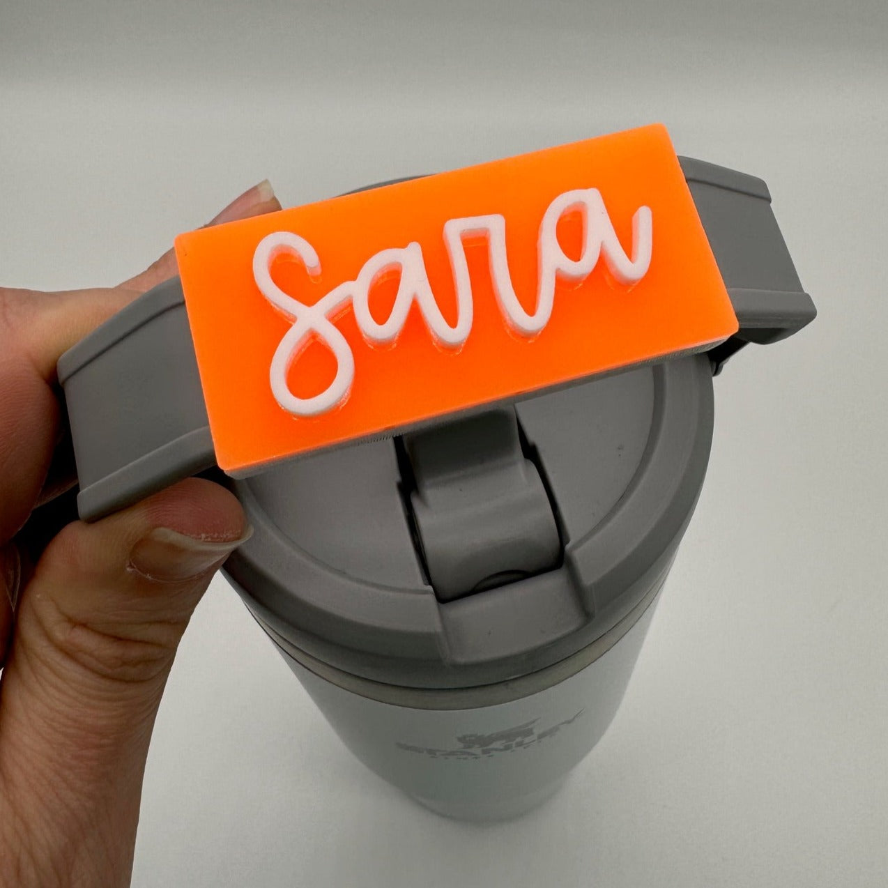 NEON Handled Tumbler Name Tag