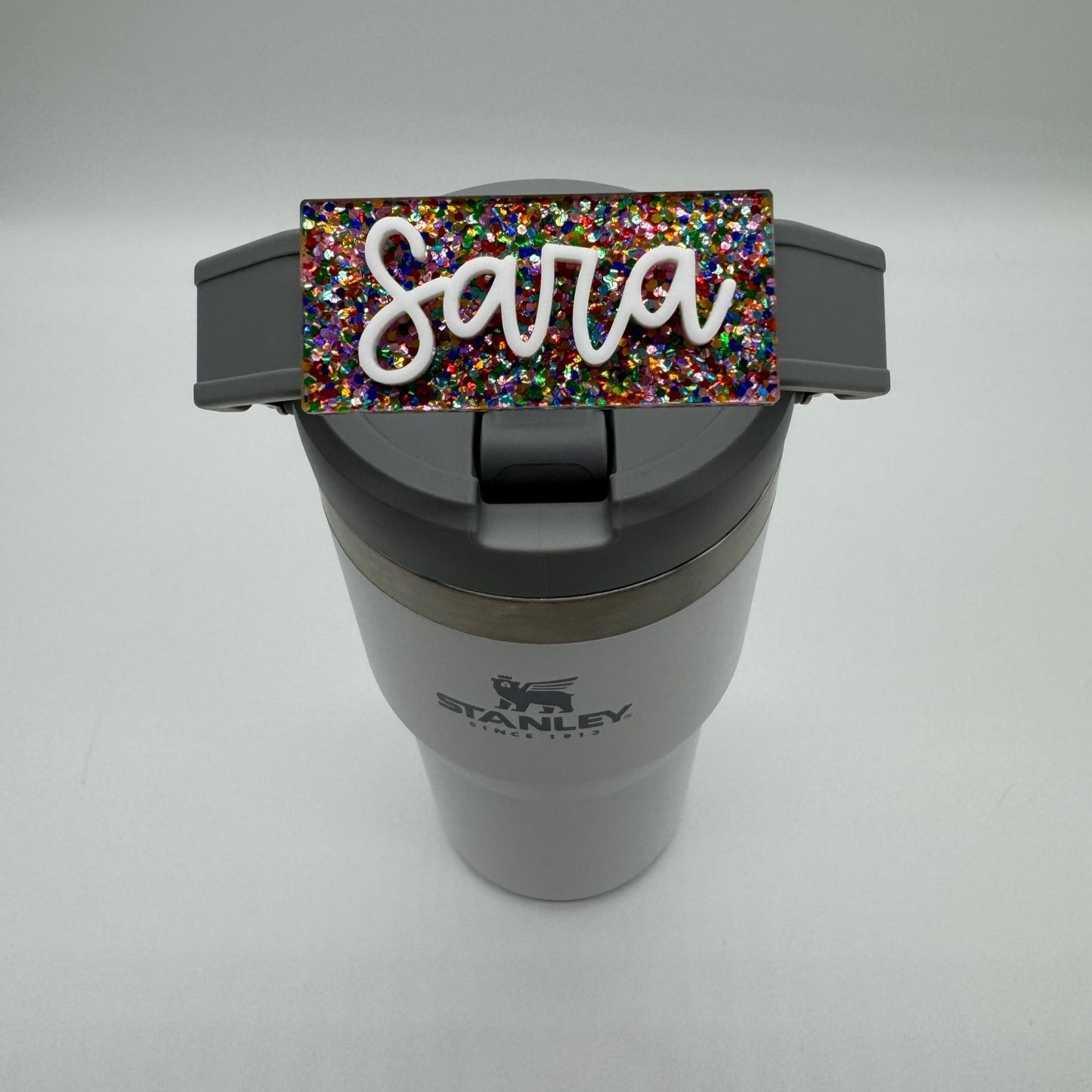 Candy Confetti Handled Tumbler Name Tag