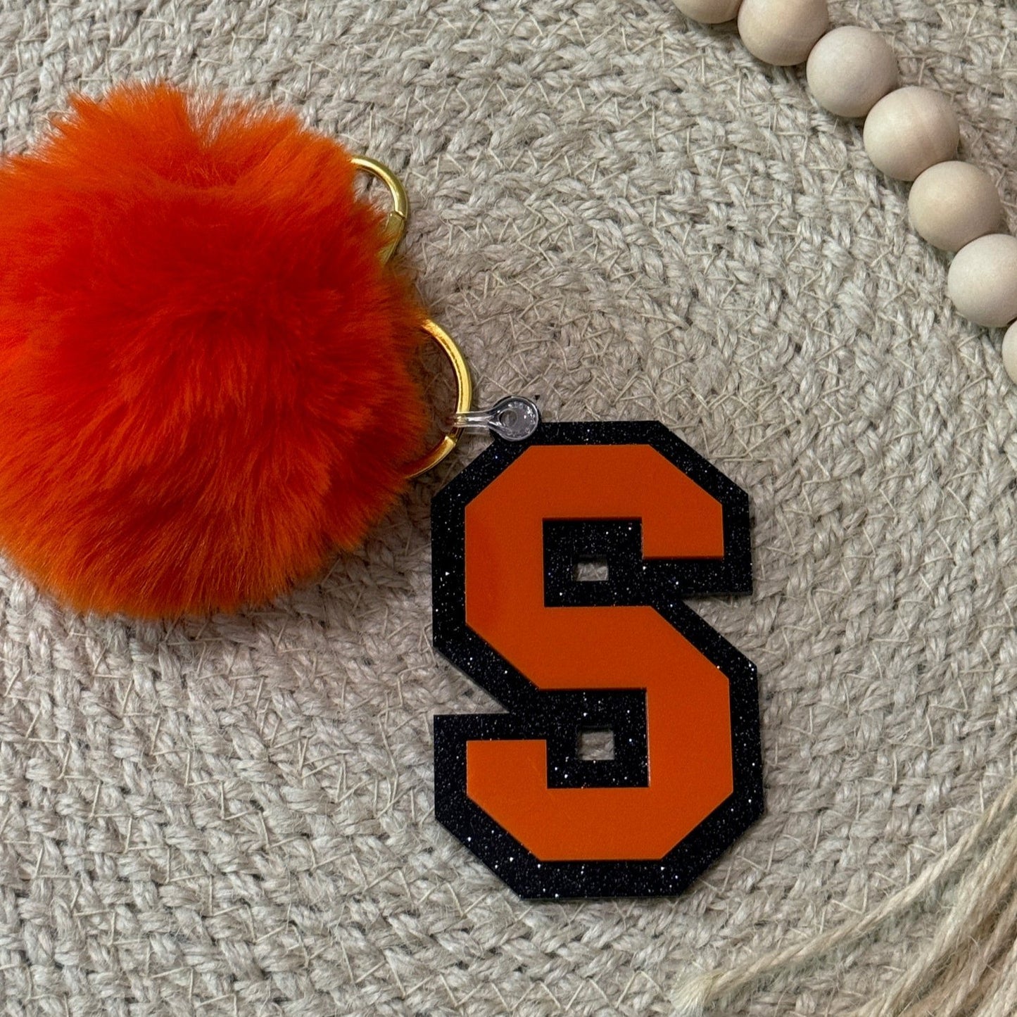 Varsity Letter Keychain/Bag Tag