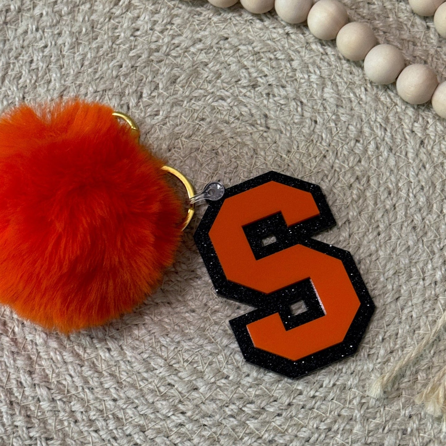 Varsity Letter Keychain/Bag Tag