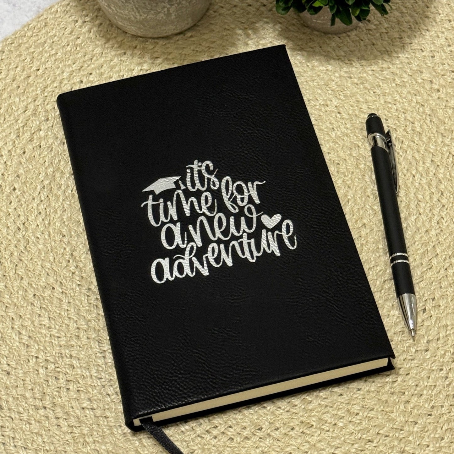 Vegan Leather Journal for Graduate