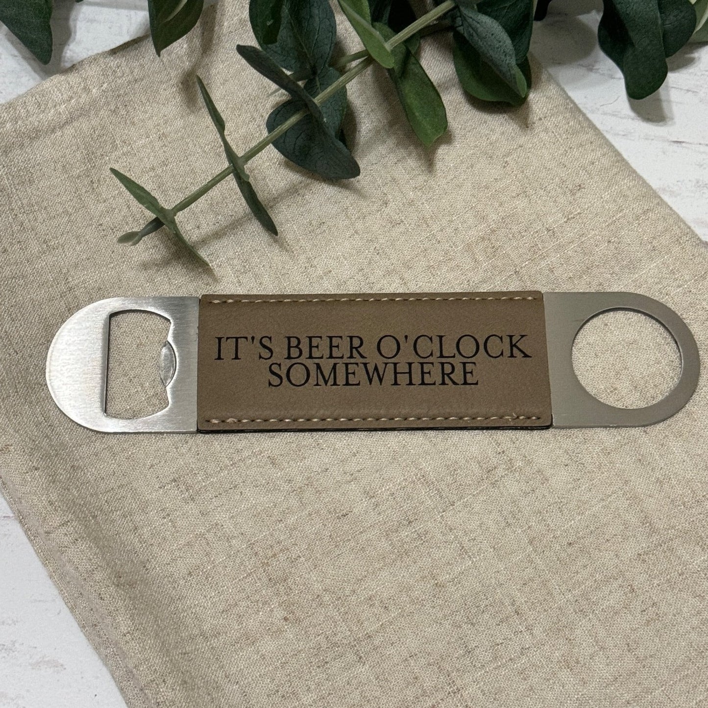 Leatherette Bottle Opener