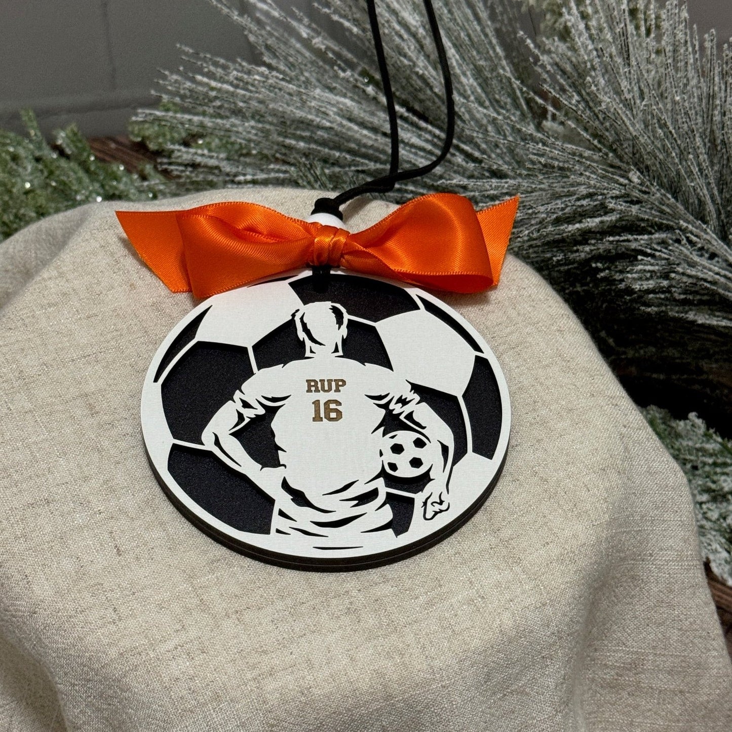 Personalized Soccer Player Ornament