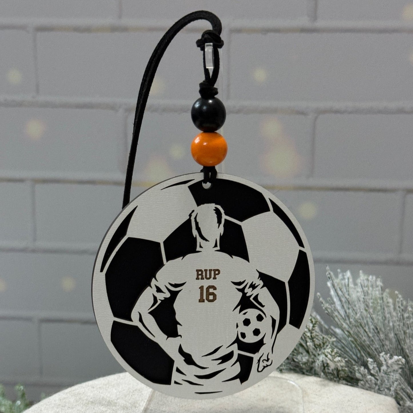 Personalized Soccer Player Ornament