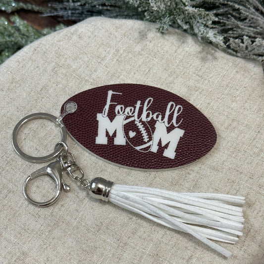 Football Mom Keychain