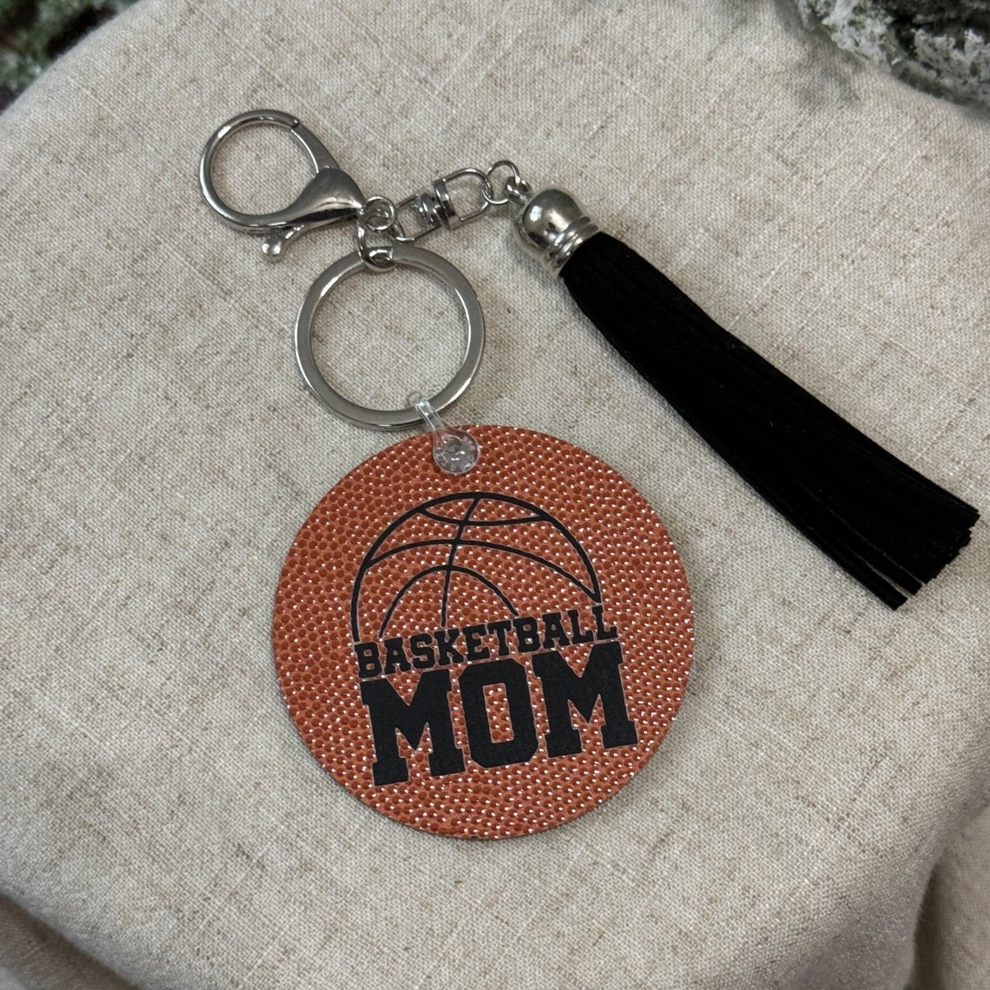 Basketball Mom Keychain