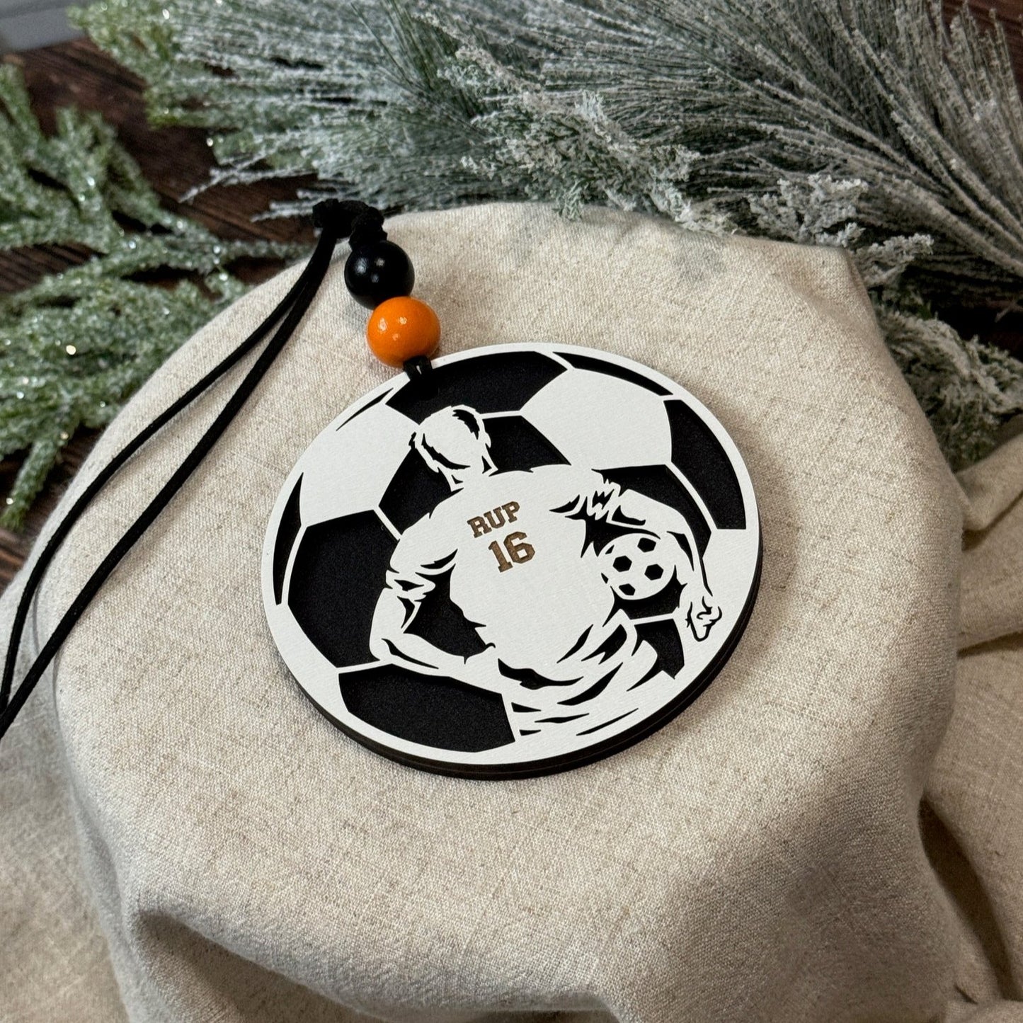 Personalized Soccer Player Ornament