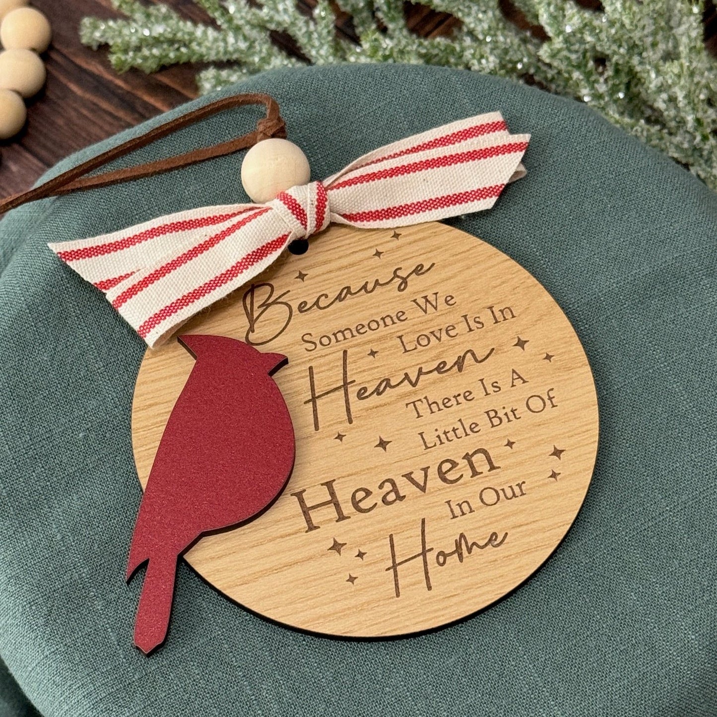 Red Cardinal Remembrance Ornament