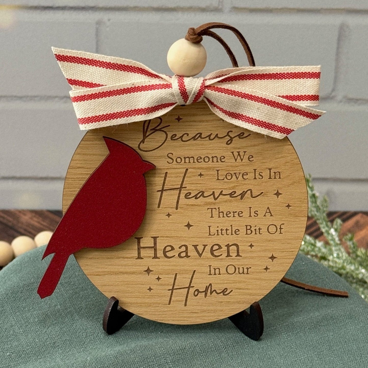 Red Cardinal Remembrance Ornament